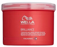 Wella Professionals BRILLIANCE Крем-маска для окрашенных нормальных и тонких волос 500 мл