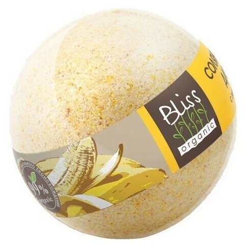 Bliss Organic Organic Secret Бурлящий шар для ванны Банановый бум 130 гр