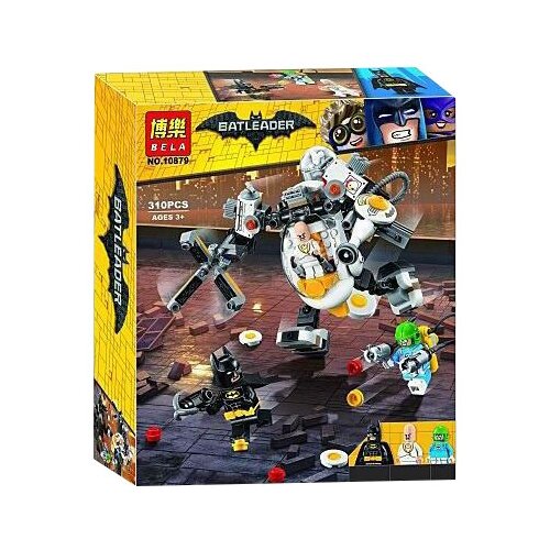 Конструктор Lari (Bela) Batleader 10879 Бэтмен: Бой с роботом Яйцеголового, 310 дет.