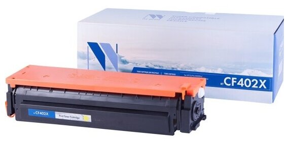 Тонер-картридж NV Print CF402X Yellow для Нewlett-Packard LaserJet Color Pro M252dw/M252n/M274n/M277dw/M277n (2300k)