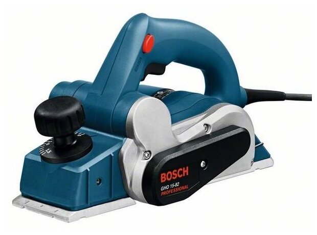 Сетевой электрорубанок BOSCH GHO 15-82 Professional, 600 Вт синий/серый