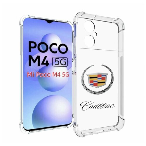 Чехол MyPads cadillac-кадиллак-4 мужской для Xiaomi Poco M4 5G задняя-панель-накладка-бампер
