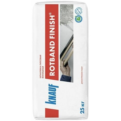 кнауф мультифиниш шпаклевка цементная фасадная 25кг knauf multi finish шпатлевка цементная фасадная финишная 25кг КНАУФ Ротбанд Финиш шпаклевка гипсовая (25кг) / KNAUF Rotband Finish шпаклевка гипсовая финишная (25кг)