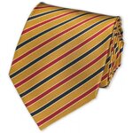 Горчичный галстук с полосками Basile 37309 - изображение