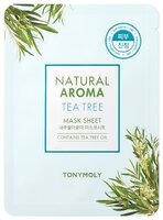 TONY MOLY тканевая маска Natural Aroma Tea Tree успокаивающая 21 г 1 шт. саше