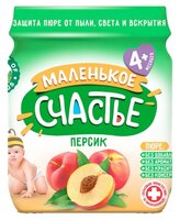 Пюре Маленькое счастье персик (с 4 месяцев) 90 г, 12 шт