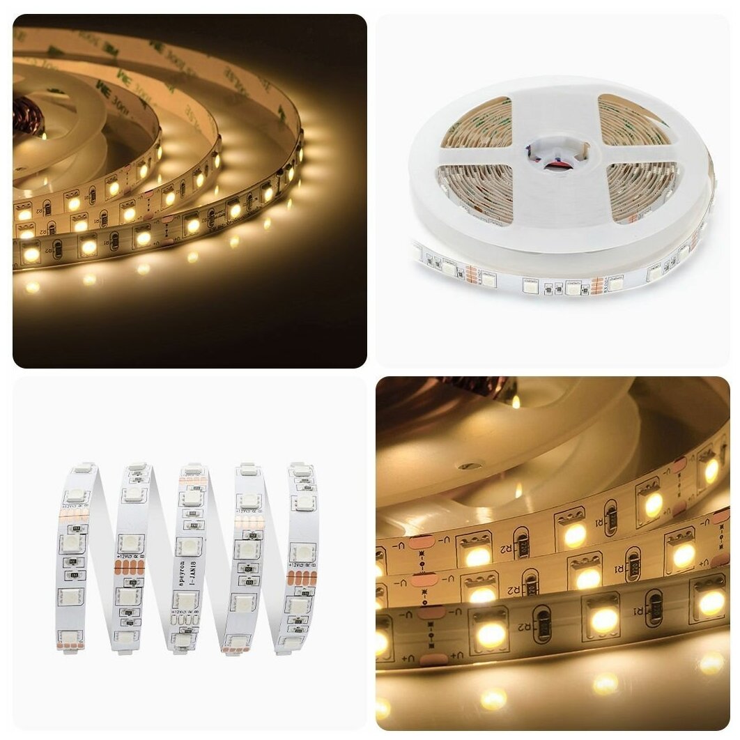 Лента светодиодная Apeyron LED smd 5050, 60 led/1м, 12В, IP23, 14,4Вт/м, 700Лм/м, RGB, 5м - фото №8