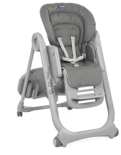 Chicco eetstoel polly magic relax dark grey