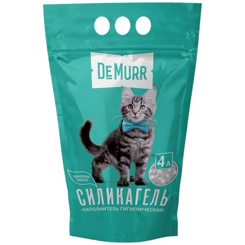Наполнитель DeMurr силикагелевый для кошачьего туалета 4 л