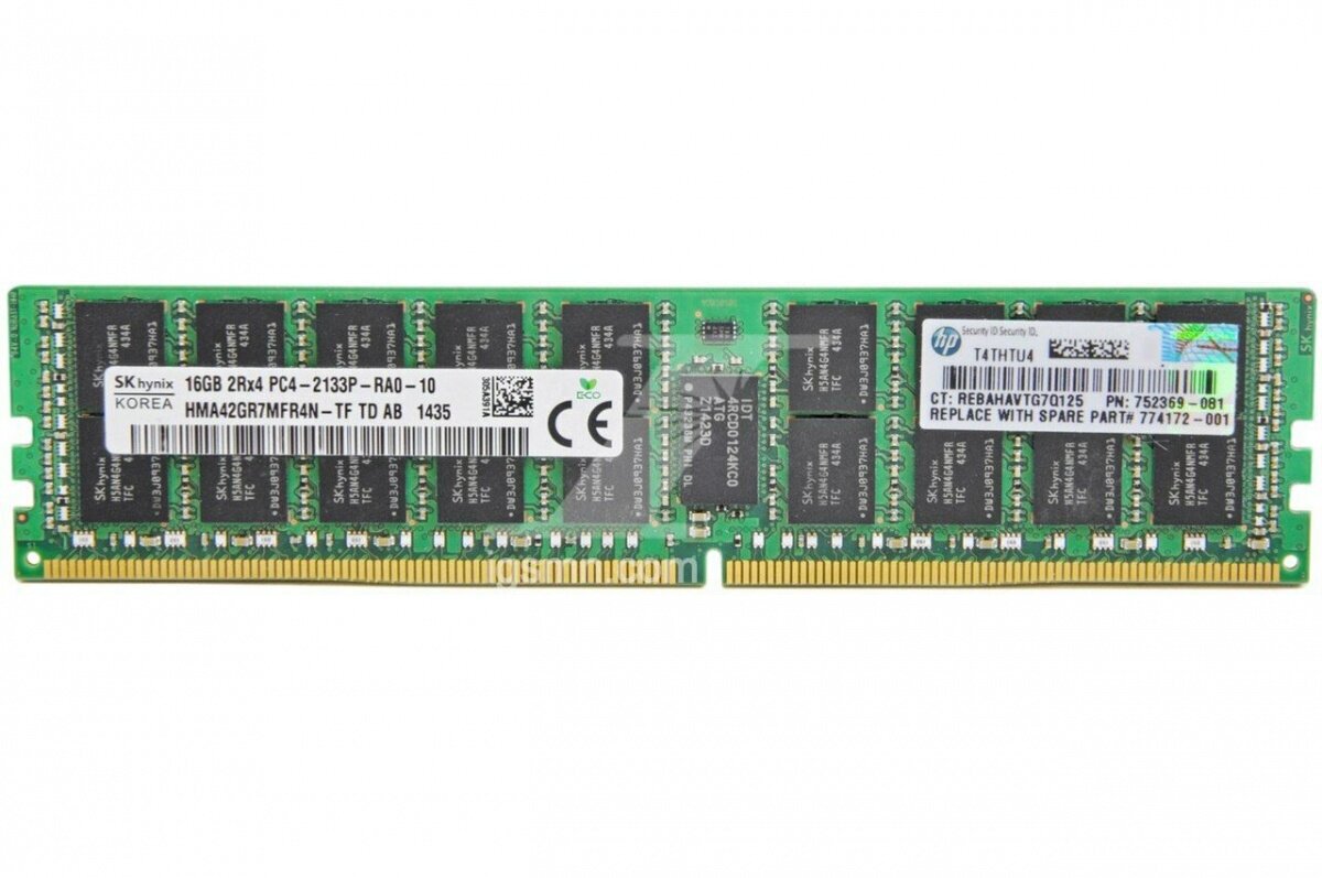 Оперативная память 16Gb PC4-17000 2133MHz DDR4 DIMM HP 726719-B21 - фото №6