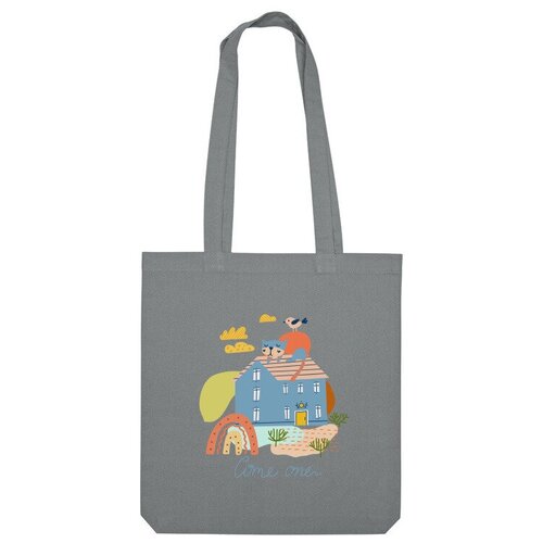 фото Сумка шоппер us basic, серый