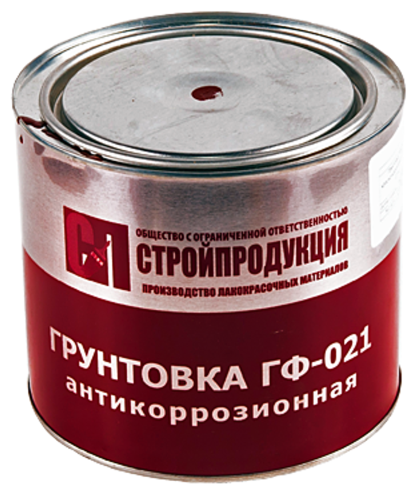 Грунтовка ГФ-021 быстросохнущая (светло-серая) банка 2.5 кг 1 штука.