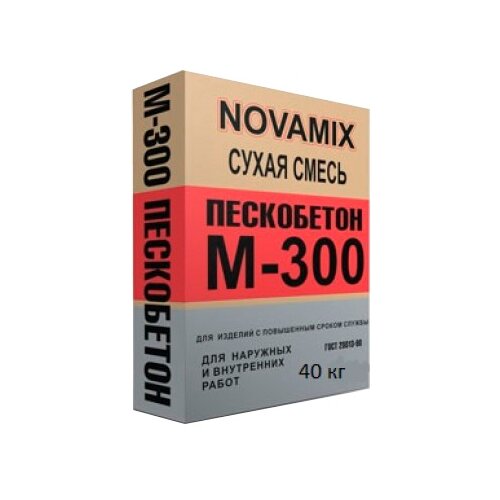 фото Пескобетон NOVAMIX М-300 40 кг