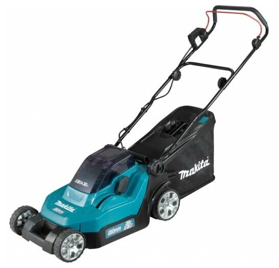 Аккумуляторная газонокосилка MAKITA DLM382RF2 (2хBL1830B, DC18SD) - фотография № 1