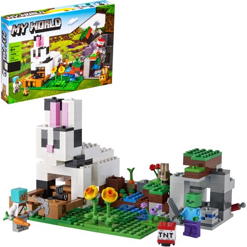 Конструктор «Кроличье ранчо» (Minecraft) / 340 деталей конструктор кроличье ранчо minecraft 340 деталей