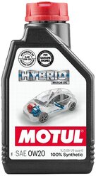 Синтетическое моторное масло Motul Hybrid 0W-20, 1 л