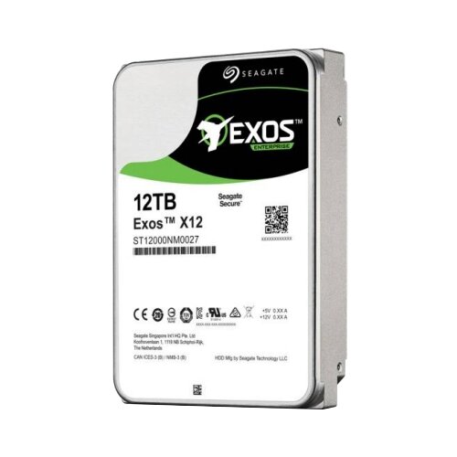 фото Жесткий диск seagate enterprise capacity 3.5 hdd v7 st12000nm0027 12tb (u1200/7200/256mb) helium 512e/4kn 12g sas 3,5"(st12000nm0027)