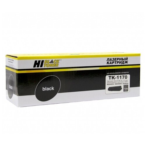 Картридж Hi-Black HB-TK-1170, 7200 стр, черный тонер картридж mytoner аналог kyocera tk 1170 7 2k с чипом