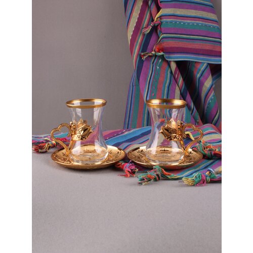 Чайный сервиз армуды на 2 персоны Тюльпаны 3294₽