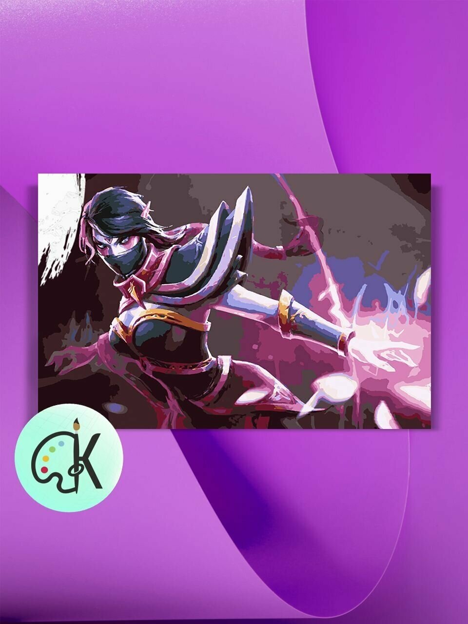 Картина по номерам на холсте Dota 2 - Templar Assassin Art 40 х 60 см