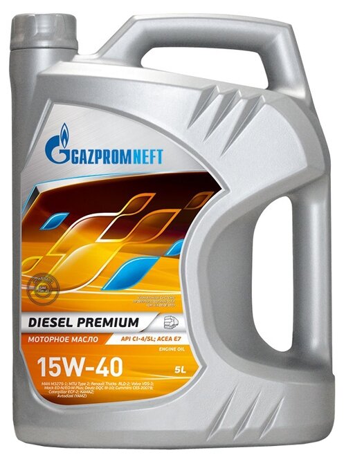 Полусинтетическое моторное масло Газпромнефть Diesel Premium 15W-40