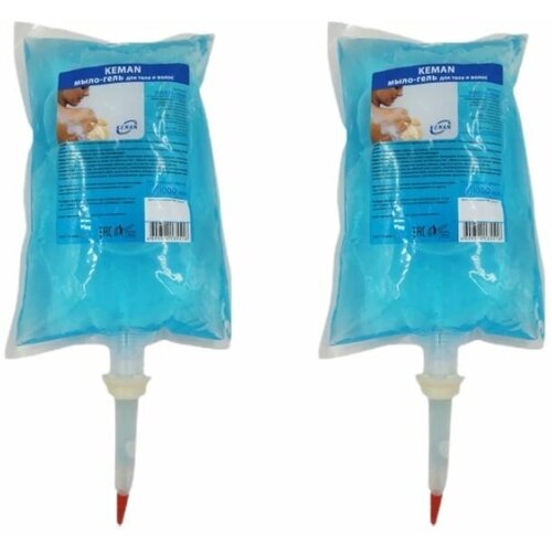 Мыло-гель для тела и волос Keman (Кеман) S1, 1000 мл х 2 шт