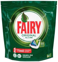 Капсулы для посудомоечной машины Fairy Original All in 1 капсулы, 84 шт., пакет