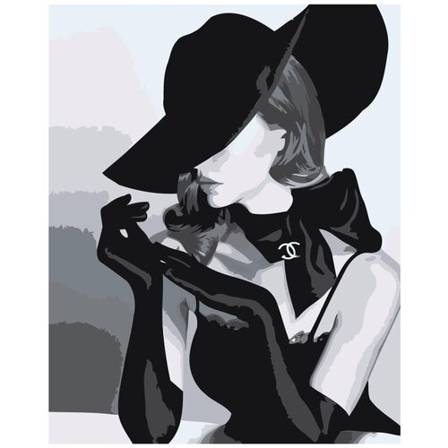 Картина по номерам Леди в шляпе 40х50 см Hobby Home картина по номерам леди в шляпе 40x60 см