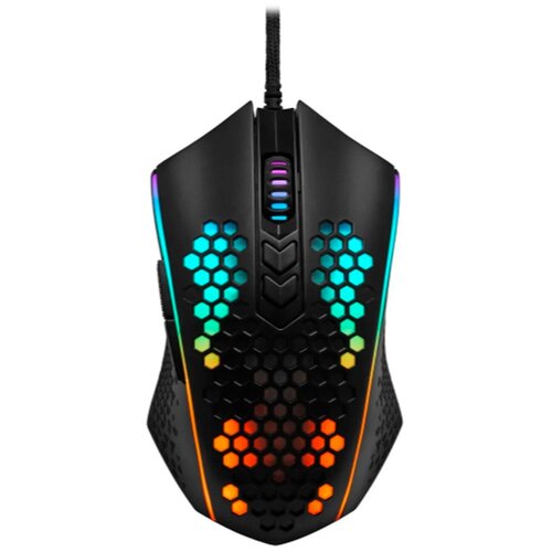 Мышь проводная Defender, Redragon Memeanlion, оптическая, подсветка RGB, цвет: чёрный