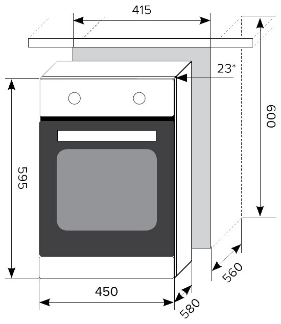 LEX EDM 4570C IV Духовой шкаф - фотография № 2