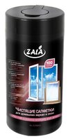 Влажные салфетки Zala для домашних зеркал и окон 100 шт. 100 шт.