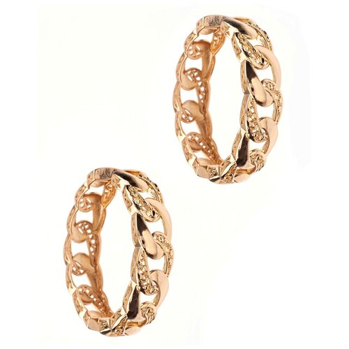 Серьги конго XUPING JEWELRY, фианит, размер/диаметр 45 мм, золотой бижутерия серьги кольца капли женские золотой ксюпинг x120232 83