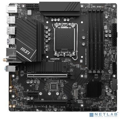 MicroStar Материнская плата MSI PRO B760M-A WIFI DDR4 RTL LGA 1700 Intel B760 mATX