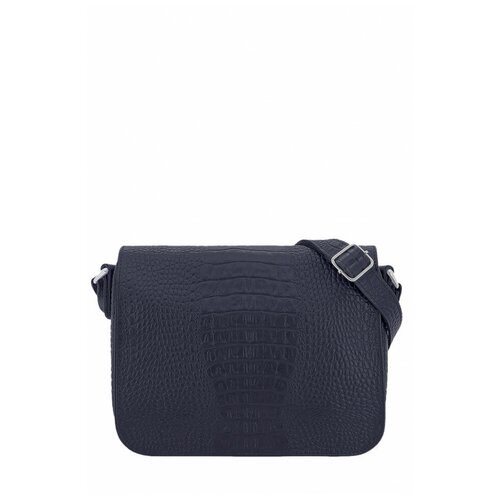 фото Сумка кросс-боди protege, фактура под рептилию, синий