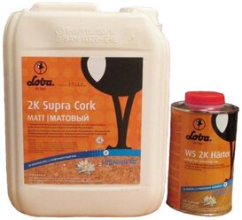 Лак Loba 2K Supra Cork полиуретановый бесцветный 5 л