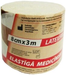 Бинт эластичный медицинский Lauma Medical Модель 2 (3 м х 8 см)