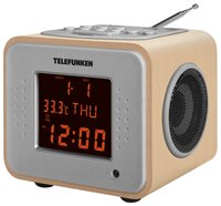 Радиобудильник TELEFUNKEN TF-1625U бордовый с фиолетовым