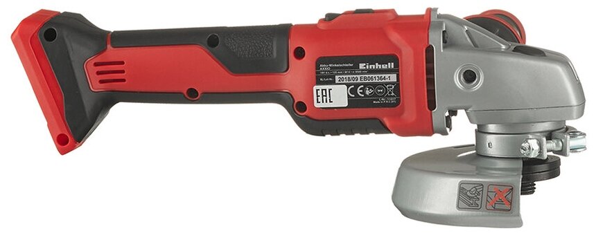 УШМ аккумуляторная Einhell 125мм PXC AXXIO 18/125, BL Solo 4431140 - фотография № 8