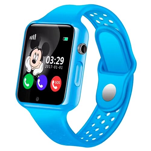 Детские умные часы Smart Baby Watch G98, голубой smart watch smart baby watch q100 фиолетовые