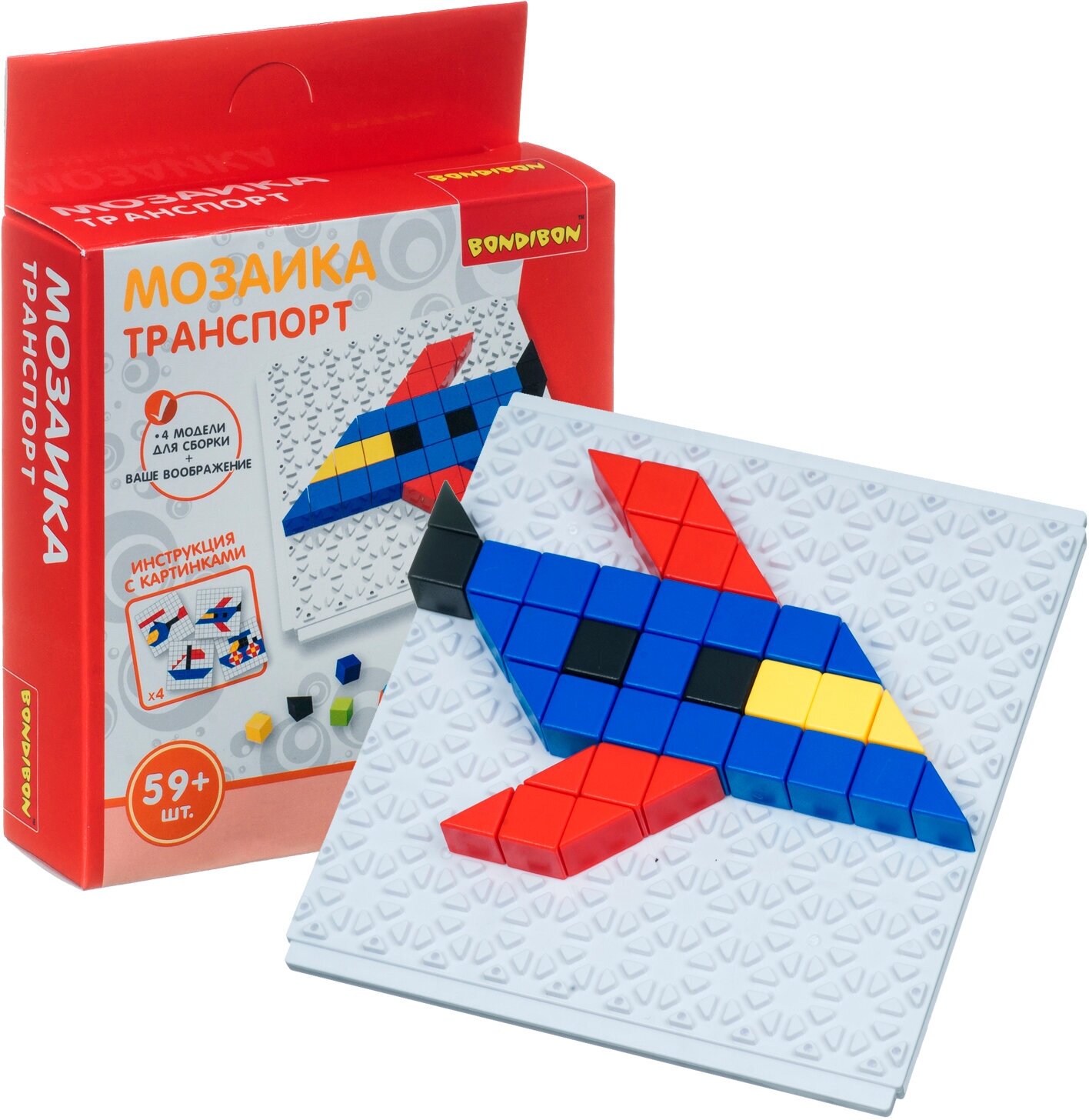 Логические, развивающие игры и игрушки Bondibon Мозаика "транспорт"