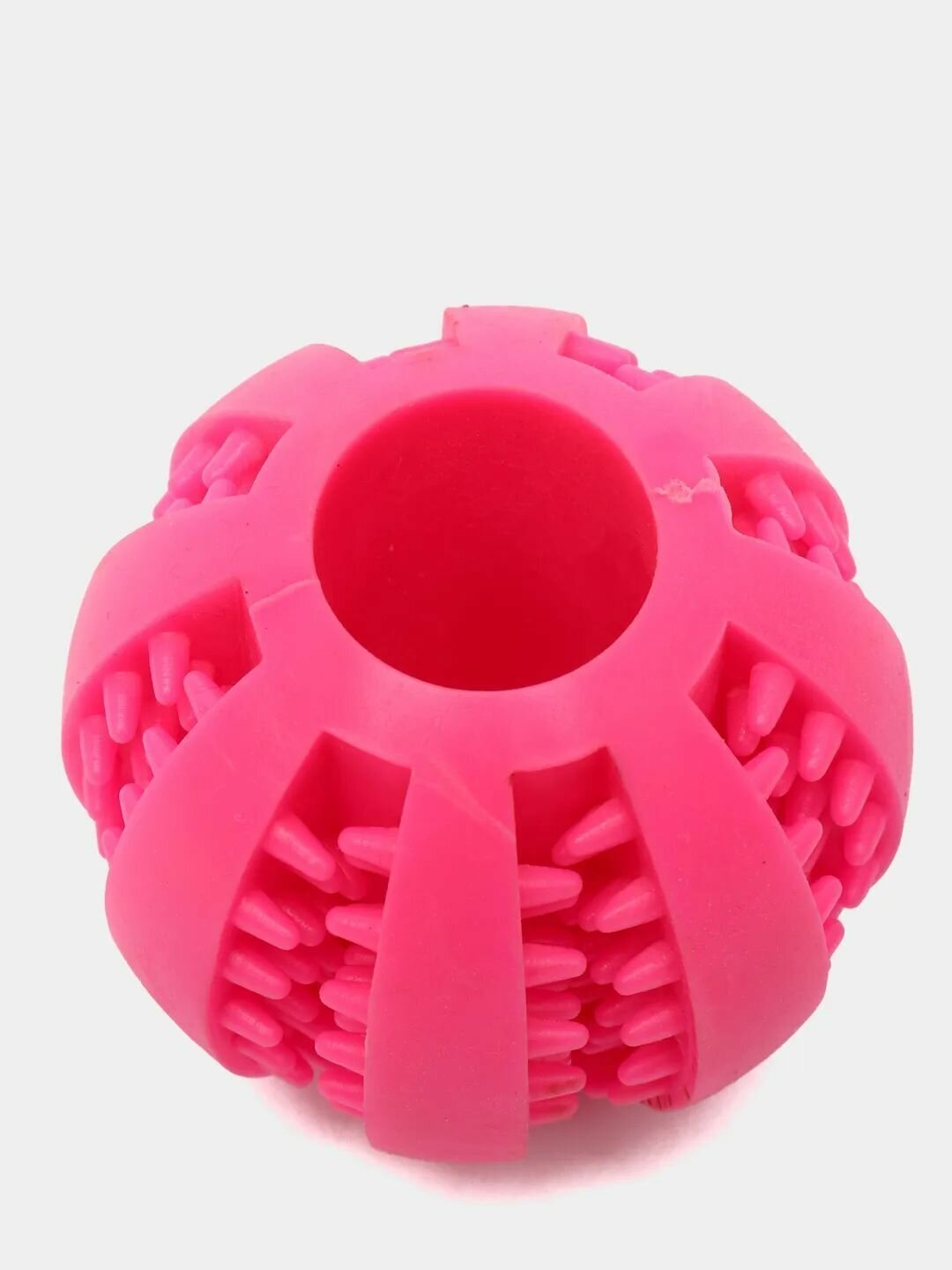 Игрушка для собак, мячик для корма, розовый 6см - фотография № 6