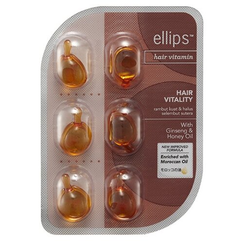 Ellips Hair Vitamin масло Hair Vitality для питания ломких и жестких волос, 1 мл, 6 шт.