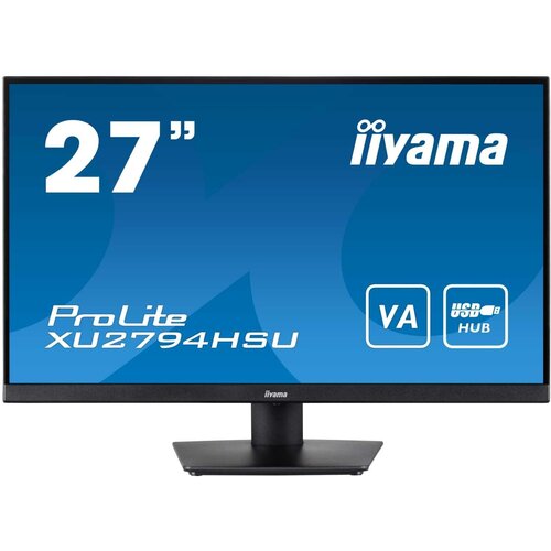 Монитор LCD 27" ETE VA-panel, 1920x1080, 250cd/m, 4ms, Speakers, HDMI, DisplayPort, Speakers, USB-HUB 2x 3.0