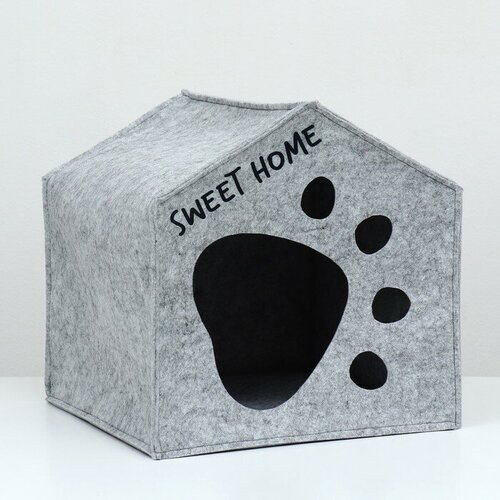 Домик для животных из войлока Будка Лапа Джентельмена 37 х 37 х 37 см 1322₽