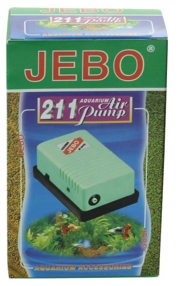 Компрессор Jebo 211, 2,5Вт, 1*1,5л/мин, 10х6,5х5 см