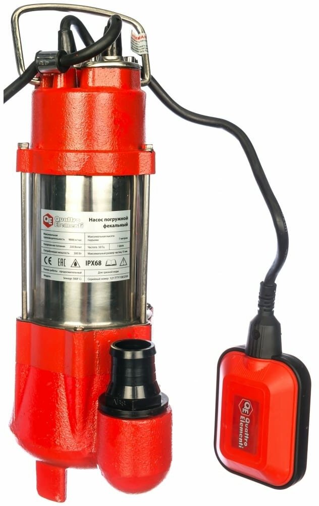 Фекальный насос QUATTRO ELEMENTI Sewage 300F Ci