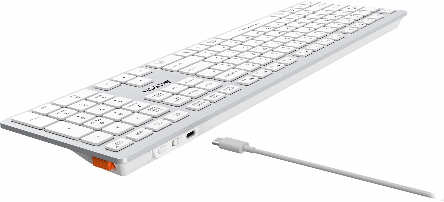 Клавиатура A4Tech Fstyler FX50 белый USB slim Multimedia (FX50 WHITE)