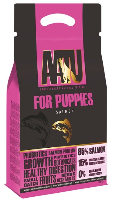 Корм для собак AATU For Puppies Salmon