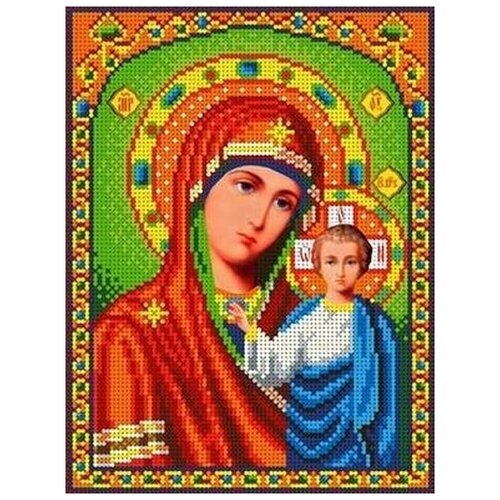Рисунок на ткани Каролинка Богородица Казанская, 18x24,5 см