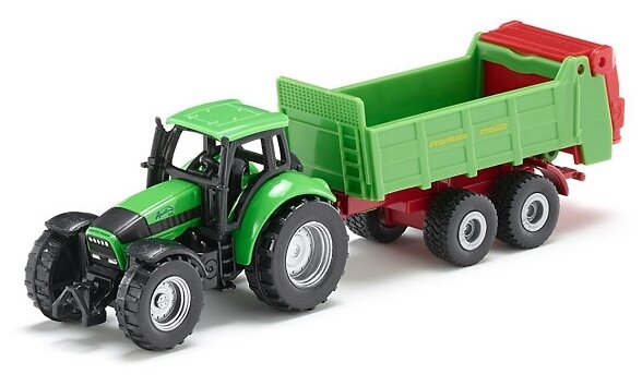 Масштабная модель трактора Siku с прицепом для удобрений - фото №4